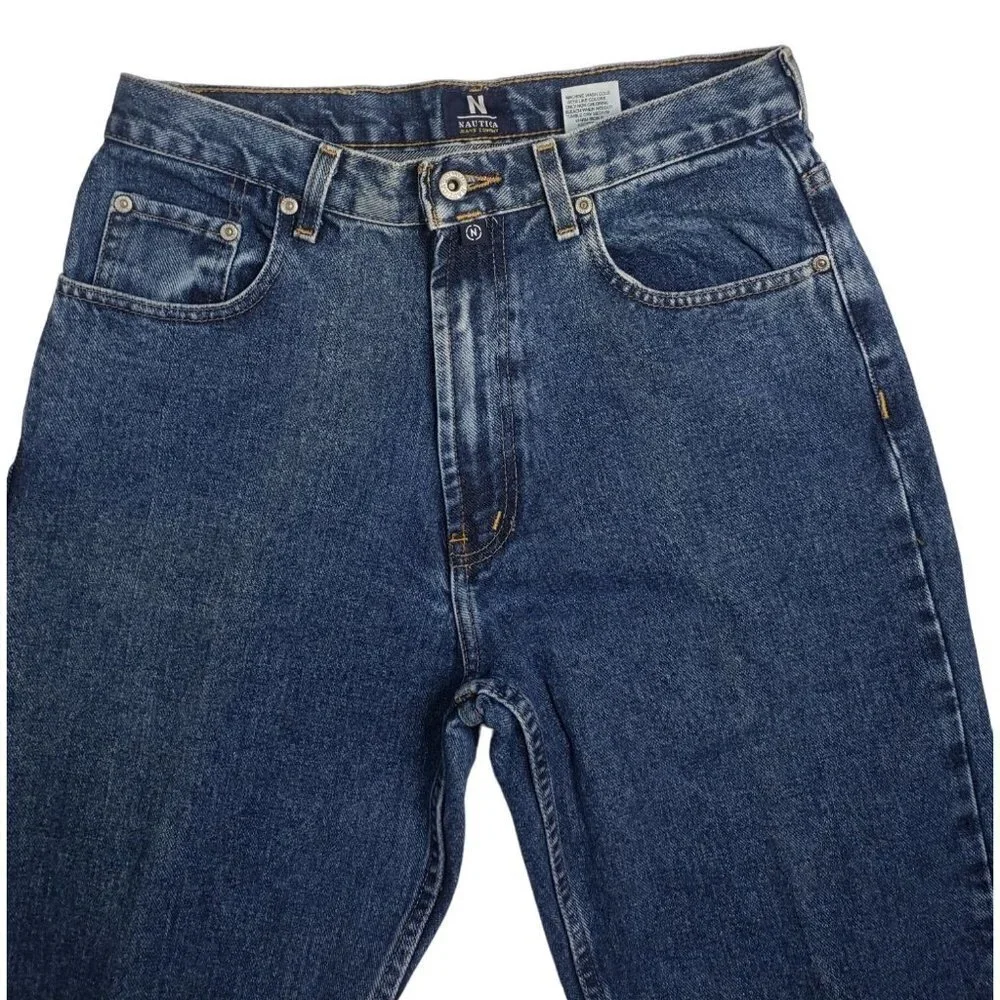 Nautica‎ straight leg cotton blue jeans, size  31x32